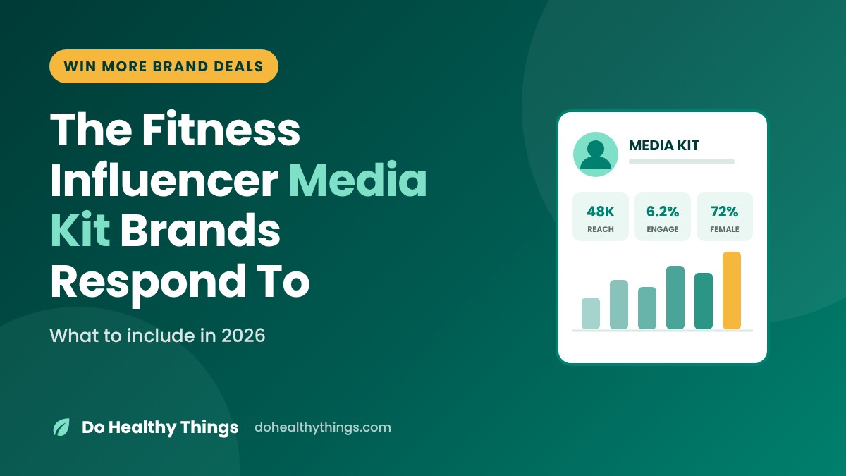 The Fitness Influencer Media Kit Brands Actually Respond To